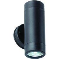 Netlighting Icarus Outdoor Up Down 2 Light Wall IP44 5W Black Polypropylene in White