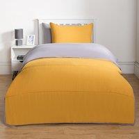 OHS Soft Coverless 10.5 TOG Duvet Set Pillowcase Quilted Cover in Mustard | Size: Single