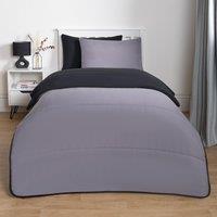 OHS Soft Coverless 10.5 TOG Duvet Set Pillowcase Quilted Cover in Mid Grey | Size: Single