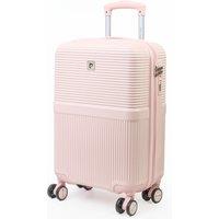 Pierre Cardin Monaco Pastel Pink Cabin Hard Shell Suitcase & Luggage 4-Wheel 22 | Size: Small