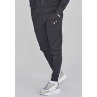 SikSilk Men's Essentials Poly Track Pants in Black | Size: Medium