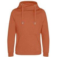AWDis Men's Cross Neck Hoodie in Light Brown | Size: 2XL