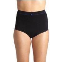 Camille Women's Two Pack Seamfree High Waist Shapewear Control Briefs in Black | Size: 14-16