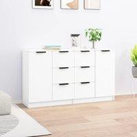 Berkfield Home Sideboards 2 pcs White 60x30x70 cm Engineered Wood | Size: 60 x 30 x 70 cm