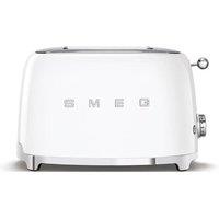 Smeg TSF01 Retro 2 Slice Toaster in White