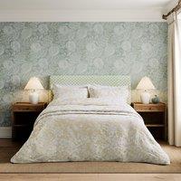 Sanderson 'Pyramus' Cotton Duvet Cover Set in Gold | Size: King