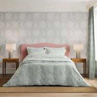Sanderson 'Pyramus' Cotton Duvet Cover Set in Aqua | Size: Super King
