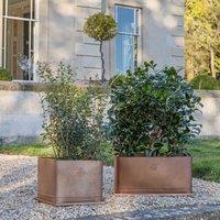 Royal Botanic Gardens Kew Kew Aged Copper Regency Outdoor Planter 38Cm | Premium Quality | 2 Other Sizes Available | 3 Year Warranty | Detachable