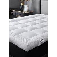 Ezysleep 4 Inch Thick Super Soft Mattress Topper in White | Size: Double