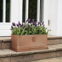Royal Botanic Gardens Kew Kew Aged Copper Regency Outdoor Trough 43Cm | Premium Quality | 2 Other Sizes Available | 3 Year Warranty | Detachable