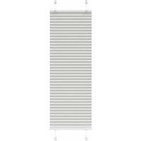 Berkfield Home Pleated Blind Light Grey 45x100 cm Fabric Width 44.4 cm Polyester