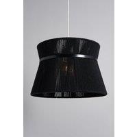 BHS Lighting Vera String Bound Easy Fit Light Shade in Black