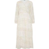 Long Tall Sally Women's Tall Tiered Dress in Ivory | Size: 12