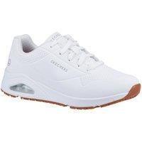 Skechers Women's Work Relaxed Fit: Uno SR Safety Shoe in White | Size: 8