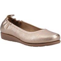 Hush Puppies Women's Skylar Ballerina in Gold | Size: 4