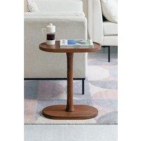 MH London 'Campbell' C Shape Handmade Solid Wood Living Room Sofa Side Table Bedside End Table in Walnut