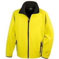 Result Core Men's Printable Soft Shell Jacket in Yellow | Size: Small
