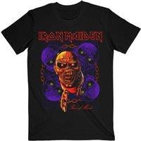 Iron Maiden Men's Piece Of Mind Multi Head Eddie Cotton T-Shirt in Black | Size: Medium