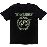 Thin Lizzy Men's Celtic Ring T-Shirt in Black | Size: 2XL