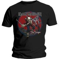 Iron Maiden Men's Trooper Red Sky T-Shirt in Black | Size: XL