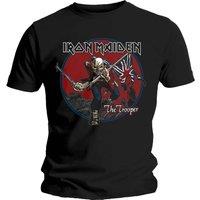 Iron Maiden Men's Trooper Red Sky T-Shirt in Black | Size: 2XL