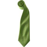 Premier Men's Colours Satin Clip Tie Pack of 2 in Green