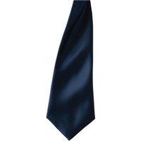 Premier Men's Colours Satin Clip Tie Pack of 2 in Navy