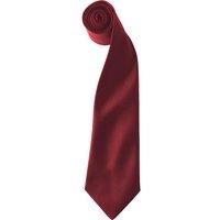 Premier Men's Colours Satin Clip Tie Pack of 2 in Burgundy