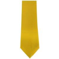 Premier Men's Plain Satin Tie (Narrow Blade) Pack of 2 in Lemon