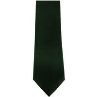 Premier Men's Plain Satin Tie (Narrow Blade) Pack of 2 in Bottle Green