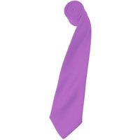Premier Men's Plain Satin Tie (Narrow Blade) Pack of 2 in Lilac