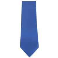 Premier Men's Plain Satin Tie (Narrow Blade) Pack of 2 in Mid Blue