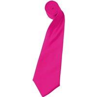 Premier Men's Plain Satin Tie (Narrow Blade) Pack of 2 in Fuchsia