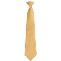 Premier Men's Fashion "Colours" Work Clip On Tie in Gold