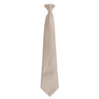 Premier Men's Fashion "Colours" Work Clip On Tie in Khaki