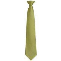 Premier Men's Fashion "Colours" Work Clip On Tie in Light Green