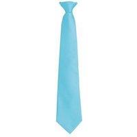 Premier Men's Fashion "Colours" Work Clip On Tie in Turquoise