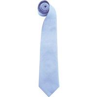 Premier Men's Colours" Plain Fashion Business Tie in Mid Blue