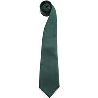 Premier Men's Colours" Plain Fashion Business Tie in Bottle Green