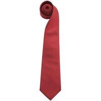 Premier Men's Colours" Plain Fashion Business Tie in Red