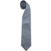 Premier Men's Colours" Plain Fashion Business Tie in Grey