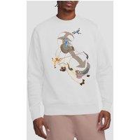 Avatar: The Last Airbender Men's Avatar The Last Airbender Hang On Appa Crew Sweatshirt, White | Size: Small