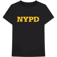 NYC New York Color Men's New York City Text Cotton Logo T-Shirt in Black | Size: Medium