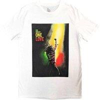 Bob Marley Men's One Love Movie Poster T-Shirt in White | Size: Small