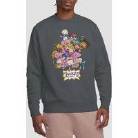 Rugrats Men's Chair Crew Sweatshirt, Charcoal | Size: Small