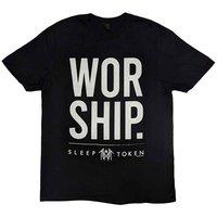 Sleep Token Men's Worship Back Print T-Shirt in Black | Size: XL