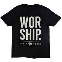 Sleep Token Men's Worship Back Print T-Shirt in Black | Size: Large