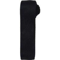 Premier Men's Slim Textured Knit Effect Tie Pack of 2 in Black