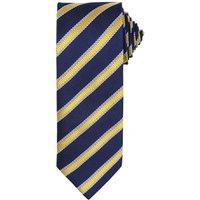 Premier Men's Waffle Stripe Formal Business Tie in Navy