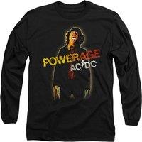 AC/DC Men's ACDC Powerage Long Sleeve T-Shirt, Black | Size: XL